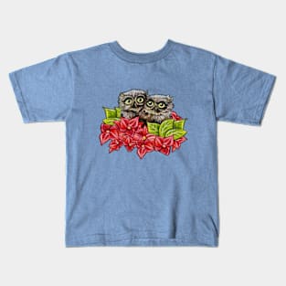 Baby Owls on a Branch Kids T-Shirt